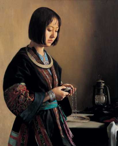 张义波 1994年作 女子像